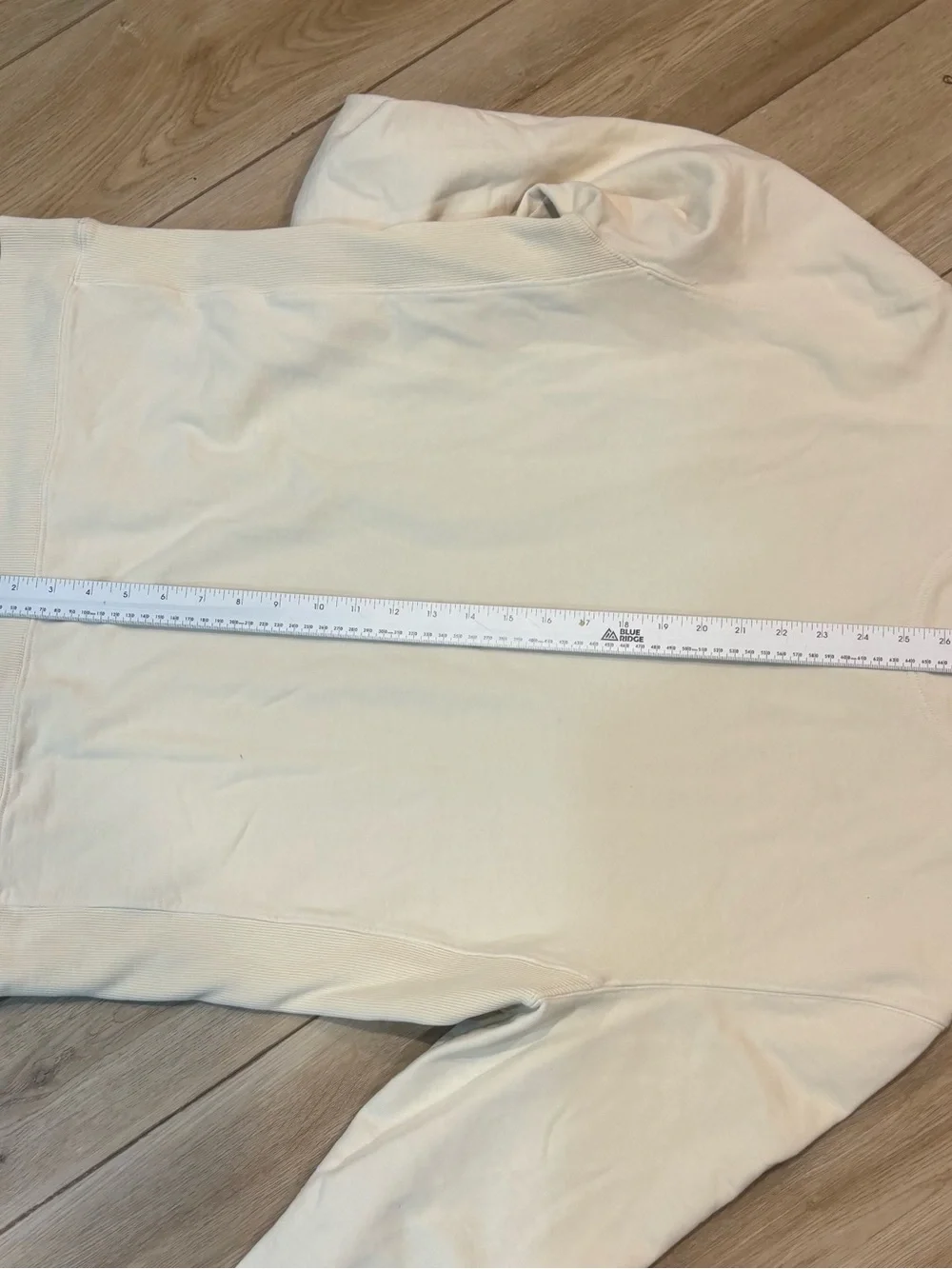 Taylor Stitch Sweatshirt Mens 42 Large L Natural Cream Organic Cotton Hemp Crew - Picture 9 of 9